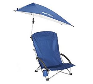 beach chair with umbrella